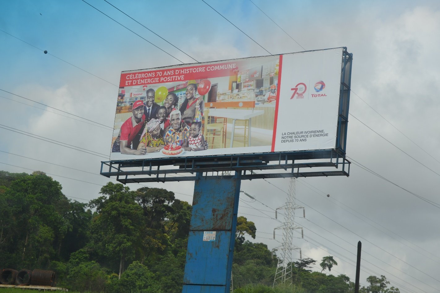 Campagne des 70 ans de Total Côte d'Ivoire